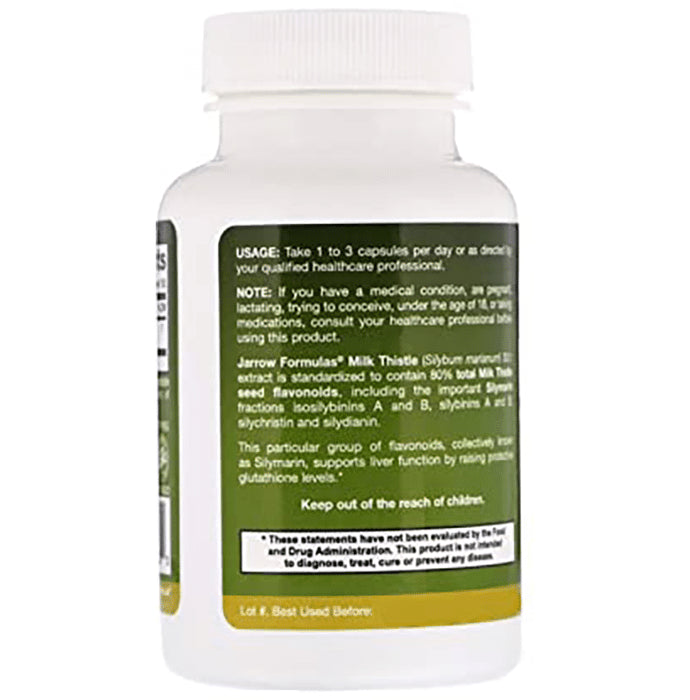 Jarrow Formulas Milk Thistle 150mg Capsule | Supports Liver Function
