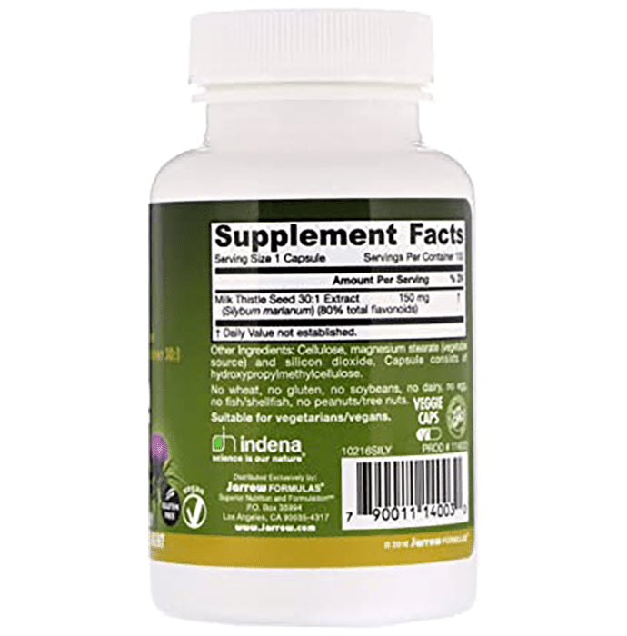 Jarrow Formulas Milk Thistle 150mg Capsule | Supports Liver Function