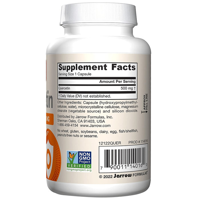 Jarrow Formulas Quercetin 500 mg Veggie Capsules | Supports Immunity & Heart Health