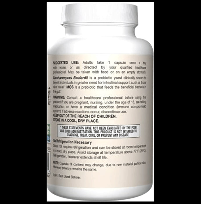 Jarrow Formulas Saccharomyces Boulardii+MOS Capsule | For Intestinal Support