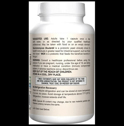 Jarrow Formulas Saccharomyces Boulardii+MOS Capsule | For Intestinal Support