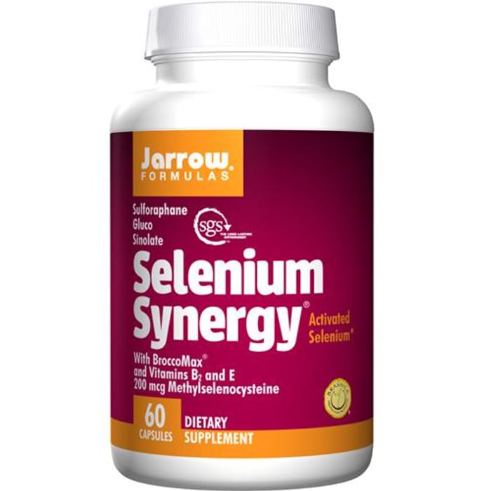 Jarrow Formulas Selenium Synergy Capsule with BrocoMax, Vitamin E & Vitamin B2 - Classic Derma