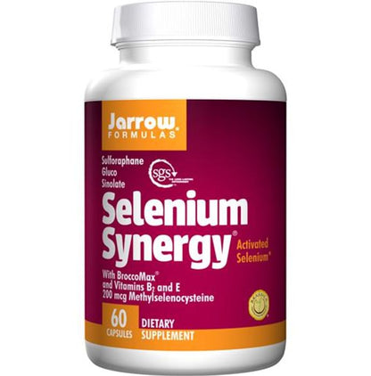 Jarrow Formulas Selenium Synergy Capsule with BrocoMax, Vitamin E & Vitamin B2 - Classic Derma