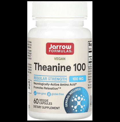 Jarrow Formulas Theanine 100mg Veggie Caps | Promotes Relaxation - Classic Derma