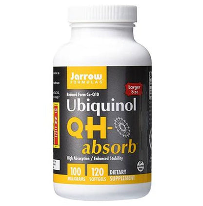 Jarrow Formulas Ubiquinol QH-Absorb 100mg Softgels | Reduced Form of CoQ10 - Classic Derma