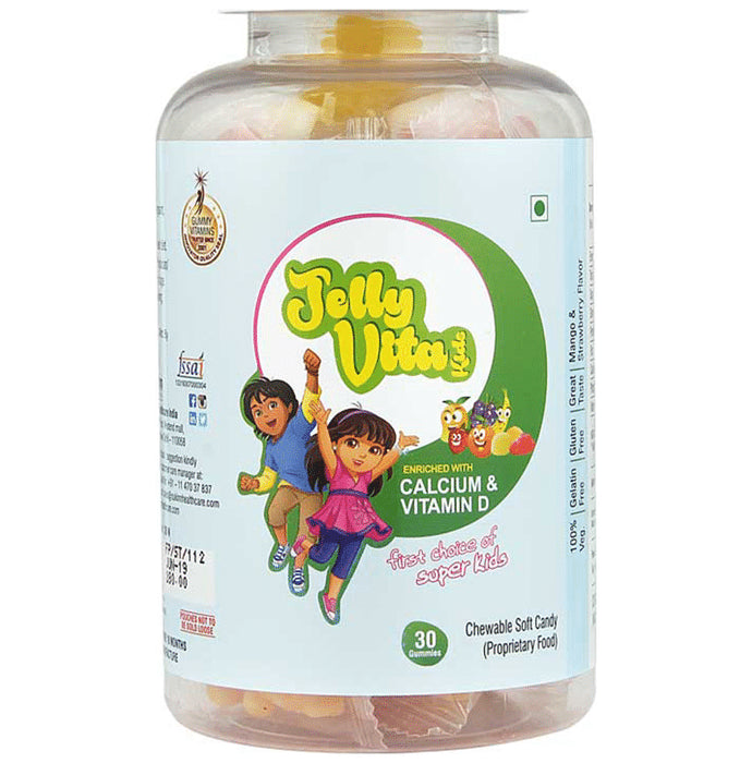Jelly Vita Kids Gummies Enriched with Calcium & Vitamin D - Classic Derma
