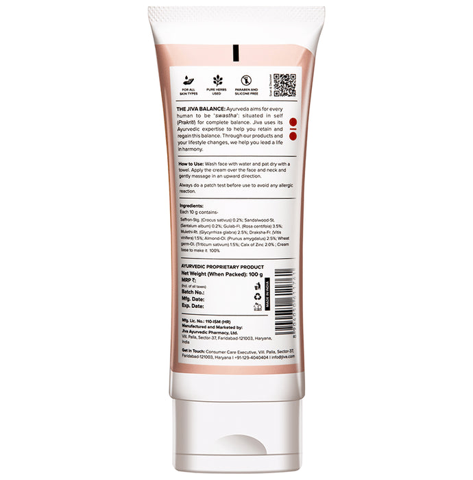 Jiva Ayurveda Saffron Cream Brightening (100gm Each)