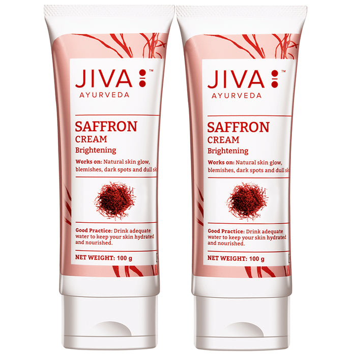 Jiva Ayurveda Saffron Cream Brightening (100gm Each) - Classic Derma