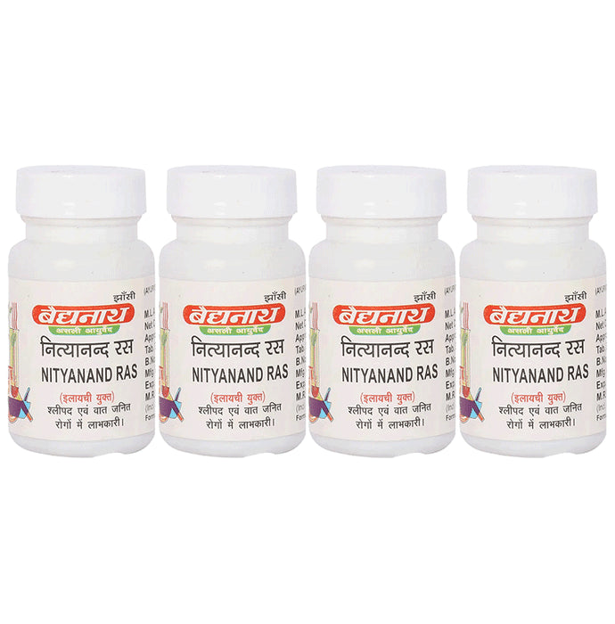 Baidyanath (Jhansi) Nityanand Ras Tablet (40 Each) - Classic Derma