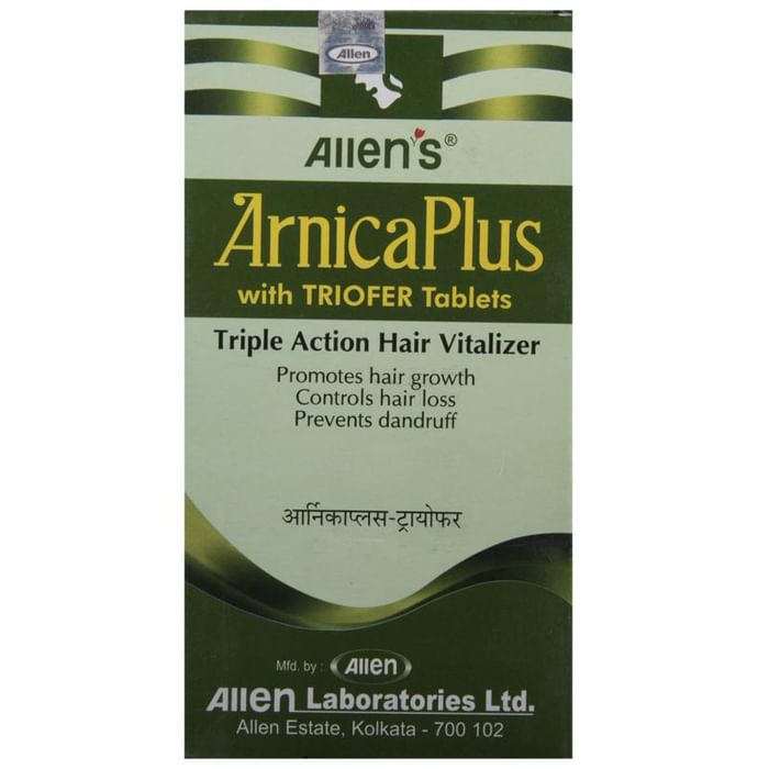 Allen Laboratories Arnica Plus (Hair Vitalizer 100 Ml+ Triofer 50 Tablets) Kit - Classic Derma