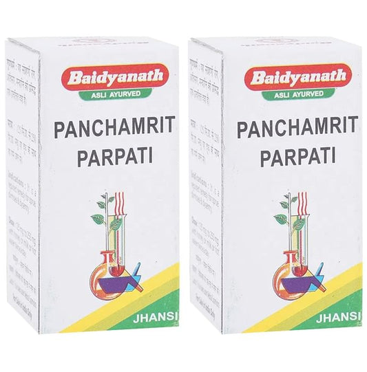 Baidyanath (Jhansi) Panchamrit Parpati Powder (10gm Each) - Classic Derma