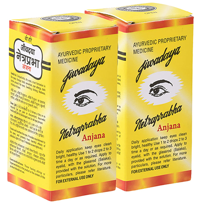 Jiwadaya Netraprabha Anjana Eye Drop (15gm Each) - Classic Derma