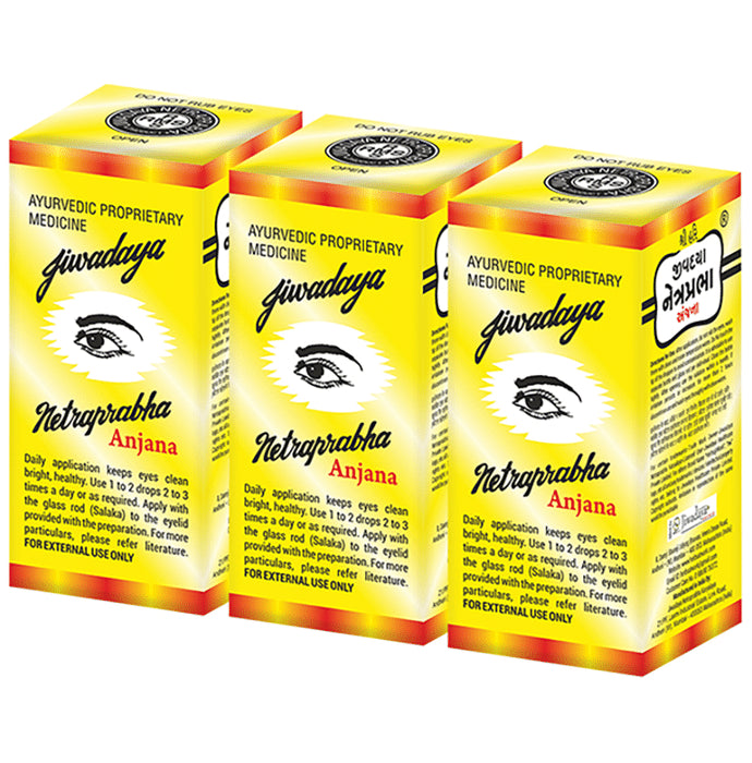 Jiwadaya Netraprabha Anjana Eye Drop (15gm Each) - Classic Derma