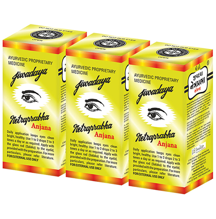 Jiwadaya Netraprabha Anjana Eye Drop (7gm Each) - Classic Derma