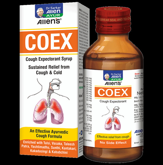Allen Laboratories Coex Cough Expectorant Syrup - Classic Derma