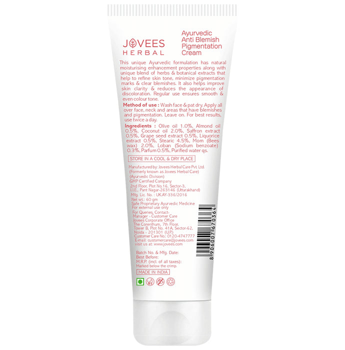 Jovees Ayurveda Anti Blemish Pigmentation Cream
