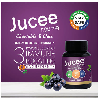 Jucee 500mg Chewable Tablet (60 Each) Delicious Kala Khatta