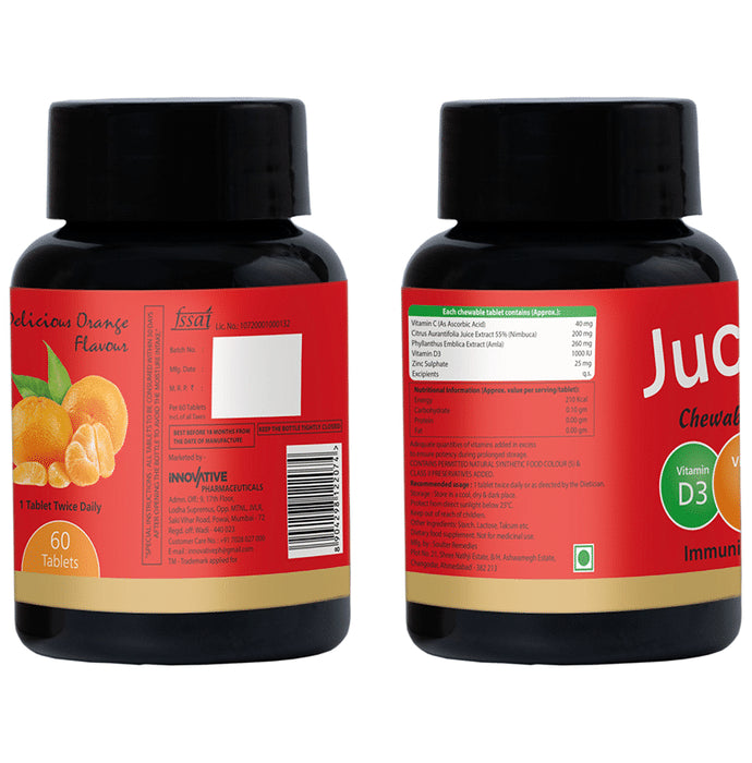 Jucee 500mg Chewable Tablet (60 Each) Delicious Orange