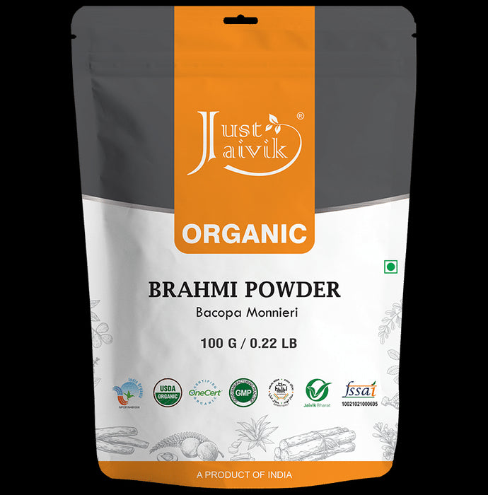 Just Jaivik Organic Brahmi Powder - Classic Derma