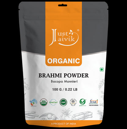 Just Jaivik Organic Brahmi Powder - Classic Derma