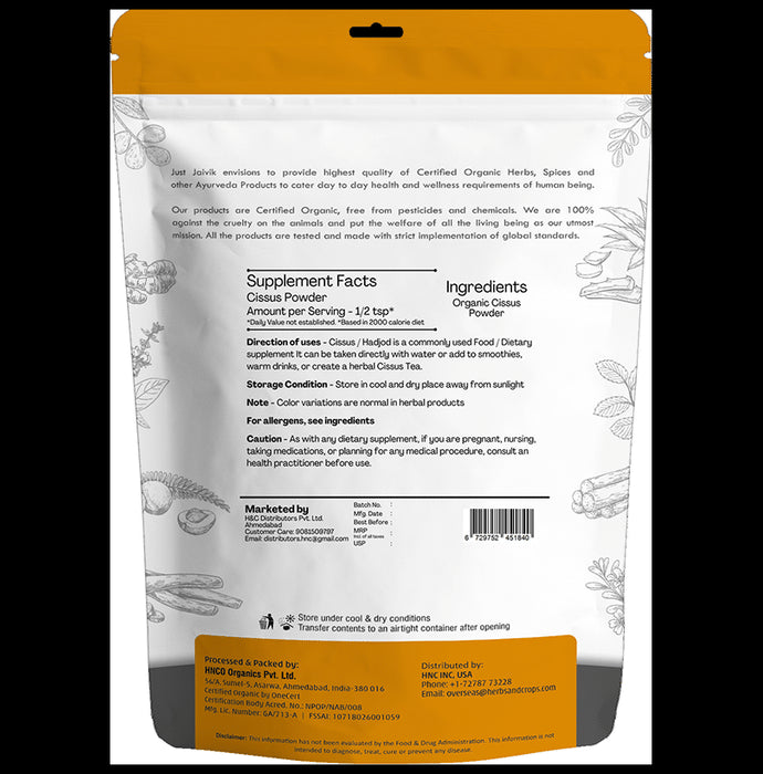 Just Jaivik Organic Cissus Powder