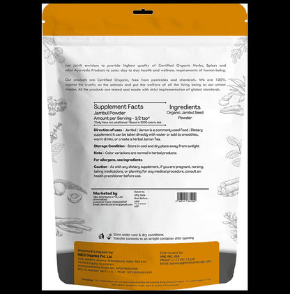 Just Jaivik Organic Jamun seed Powder