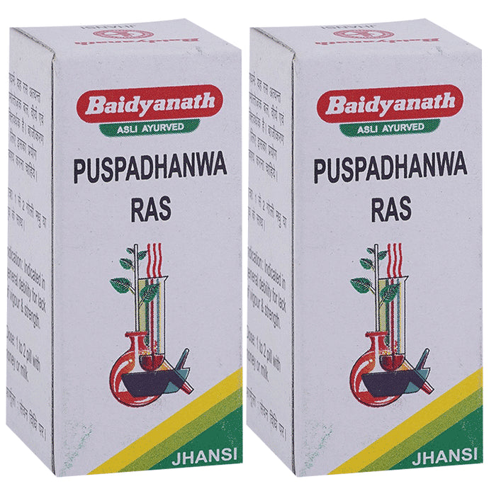 Baidyanath (Jhansi) Puspadhanwa Ras Powder (5gm Each) - Classic Derma