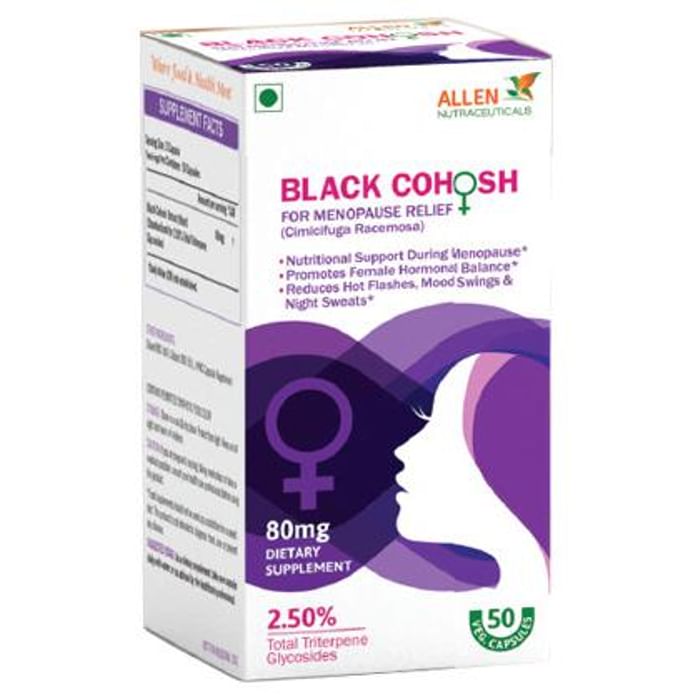 Allen Nutraceutical Black cohosh 80mg Capsule - Classic Derma
