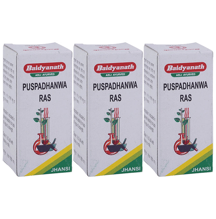 Baidyanath (Jhansi) Puspadhanwa Ras Powder (5gm Each) - Classic Derma