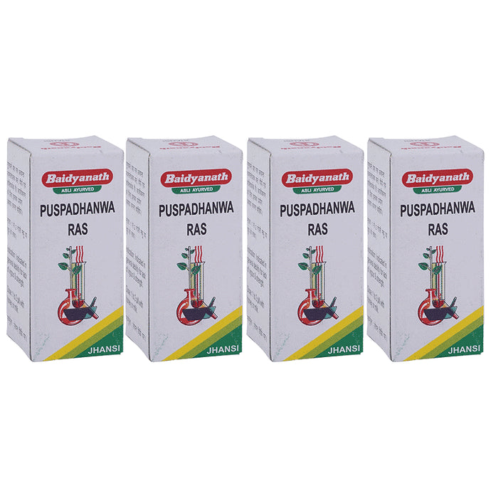 Baidyanath (Jhansi) Puspadhanwa Ras Powder (5gm Each) - Classic Derma