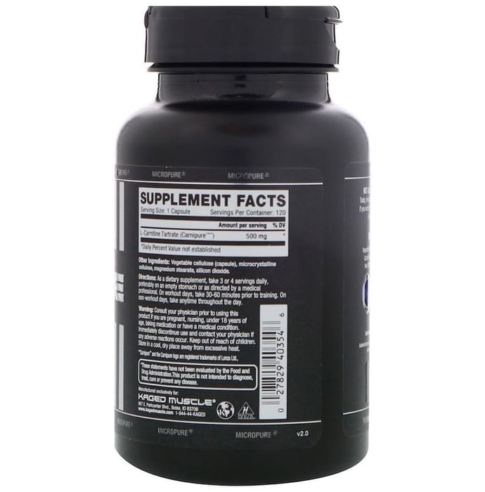 Kaged Muscle L-Carnitine Vegetable Capsule