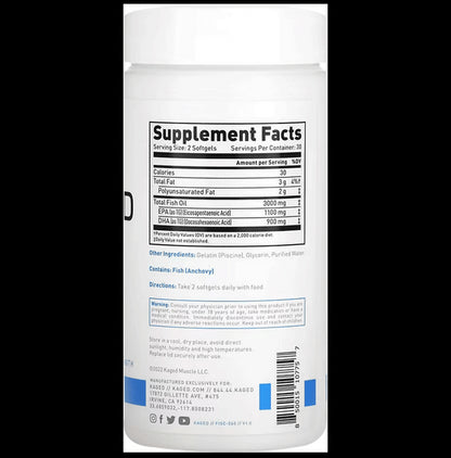 Kaged Muscle Omega 3 Softgels