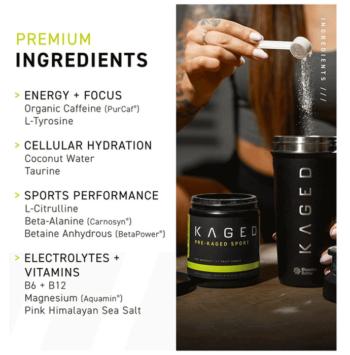 Kaged Muscle Pre-Kaged Sports Powder Mango Lemon