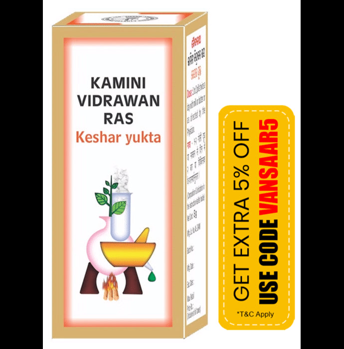 Kamini Vidrawan Ras Keshar Yukta Ayurveda Tablet - Classic Derma