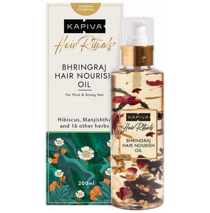 Kapiva Bhringraj Hair Nourish Oil | 100% Ayurvedic, Voluminous Hair Within 90 Days Oil