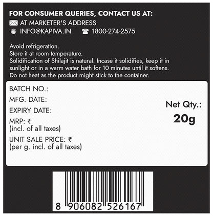 Kapiva Himalayan Shilajit | Ayurvedic Formula for Strength, Stamina & Power