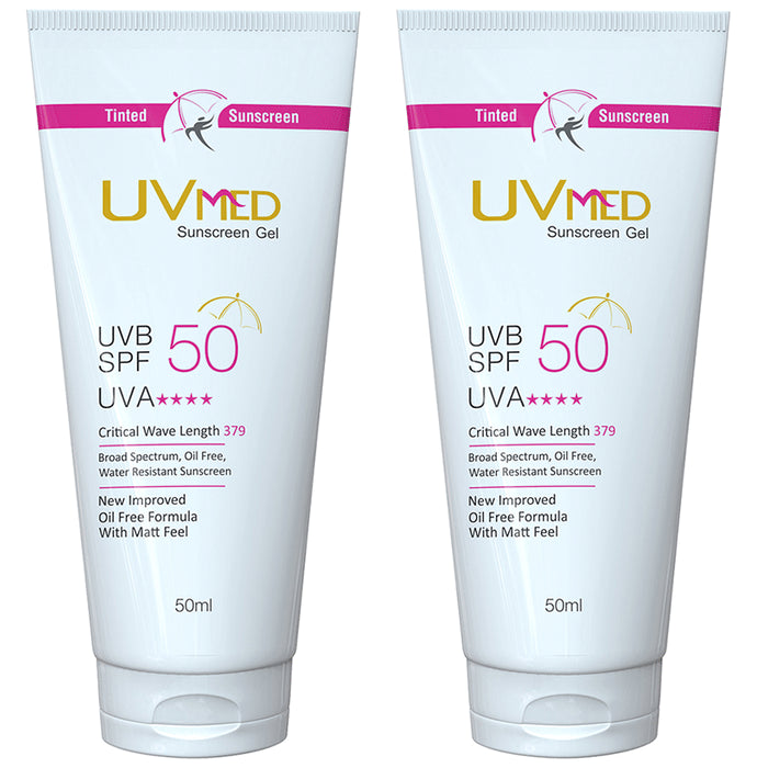 Uvmed Tinted Sunscreen Gel (50ml Each) - Classic Derma