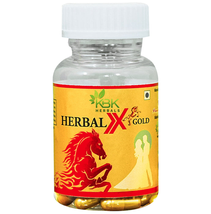 KBK Herbal Herbal X Gold 500mg Softgel Capsule - Classic Derma