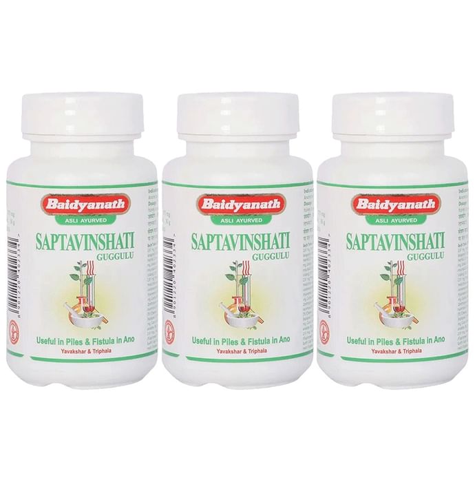 Baidyanath (Jhansi) Saptavinshati Guggulu Tablet (80 Each) - Classic Derma
