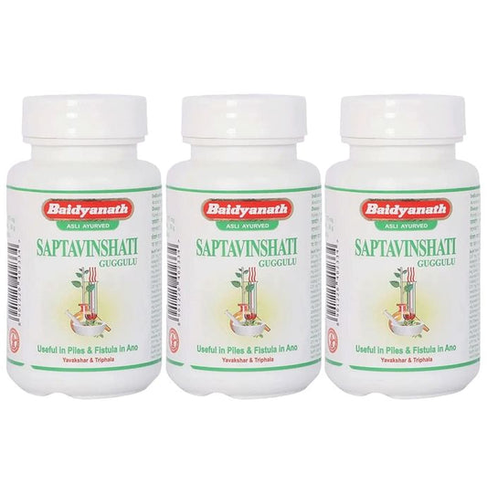 Baidyanath (Jhansi) Saptavinshati Guggulu Tablet (80 Each) - Classic Derma