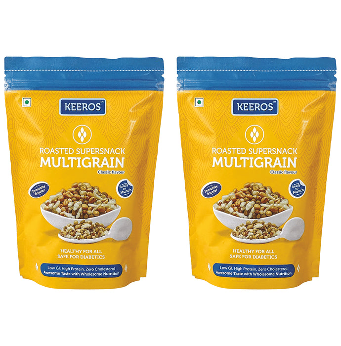 Keeros Roasted Supersnack Multigrain (400gm Each) Classic - Classic Derma