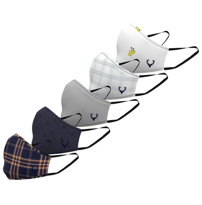 Allen Solly ABMSERGFQ74110 Kids Mask (11-16 Years) Free Size Assorted - Classic Derma