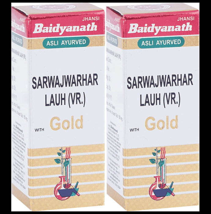 Baidyanath (Jhansi) Sarwajwarhar Lauh (Vr.) with Gold Tablet (10 Each) - Classic Derma