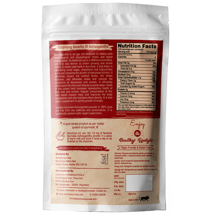 Narbada Ayurveda Ashwagandha Root Powder