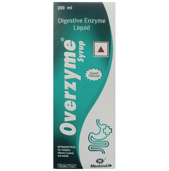 Overzyme Syrup Saunf Flavour Gluten Free - Classic Derma