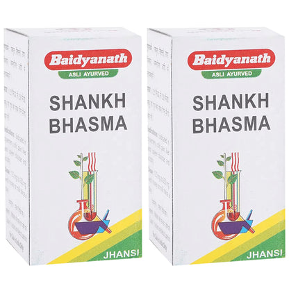 Baidyanath (Jhansi) Shankh Bhasma (10gm Each) - Classic Derma