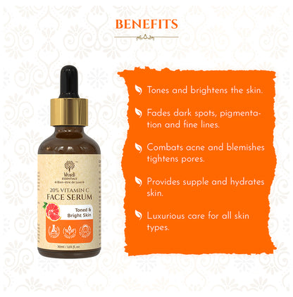Khadi Essentials 20% Vitamin C Face Serum