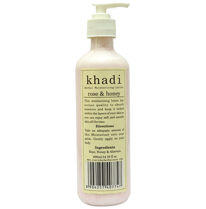 Khadi Herbal Rose & Honey Moisturizer Lotion - Classic Derma