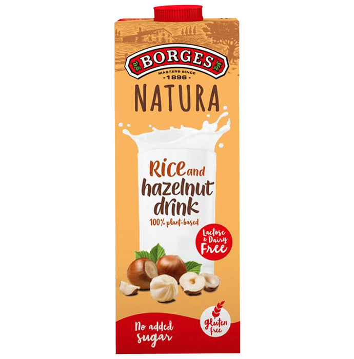Borges Nutra Rice and Hazelnut Drink No Added Sugar - Classic Derma