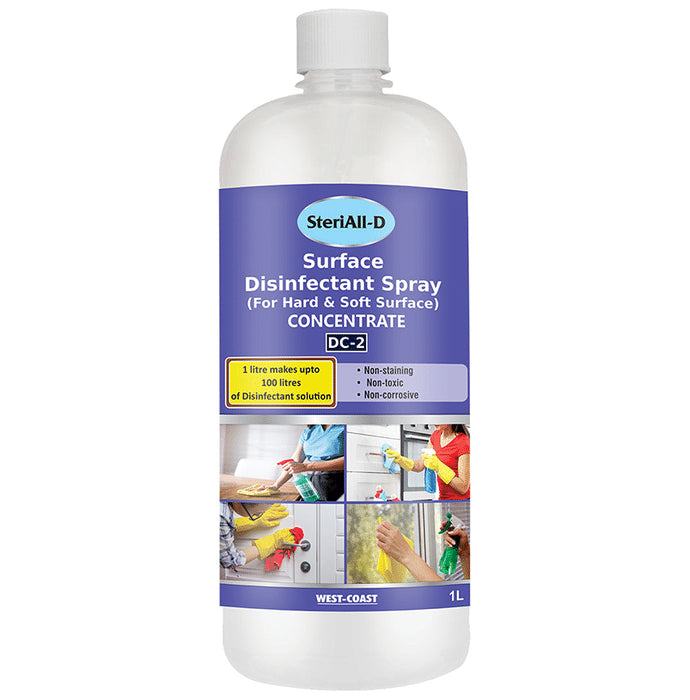 SteriAll Surface Disinfectant Spray (for Hard & Soft Surface) Concentrate - Classic Derma